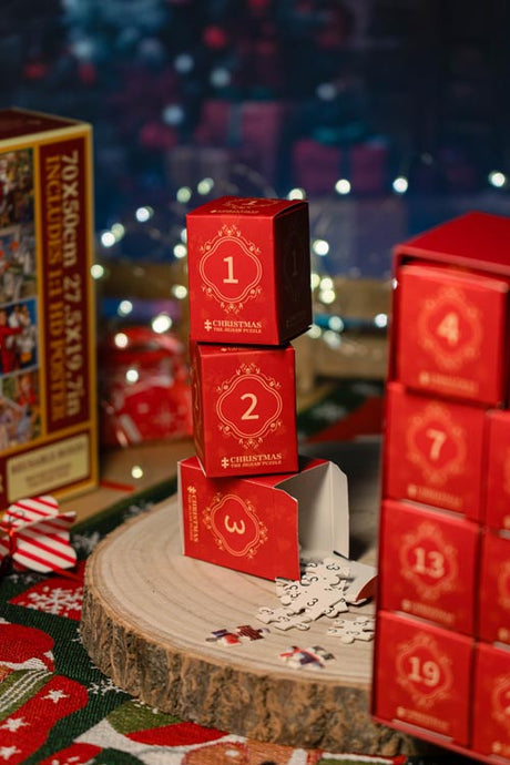 Adventskalender-Puzzle - 24 verschiedene Weihnachtsbilder