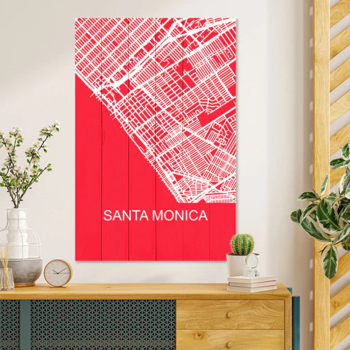 Wanddeko Holz -Santa Monica