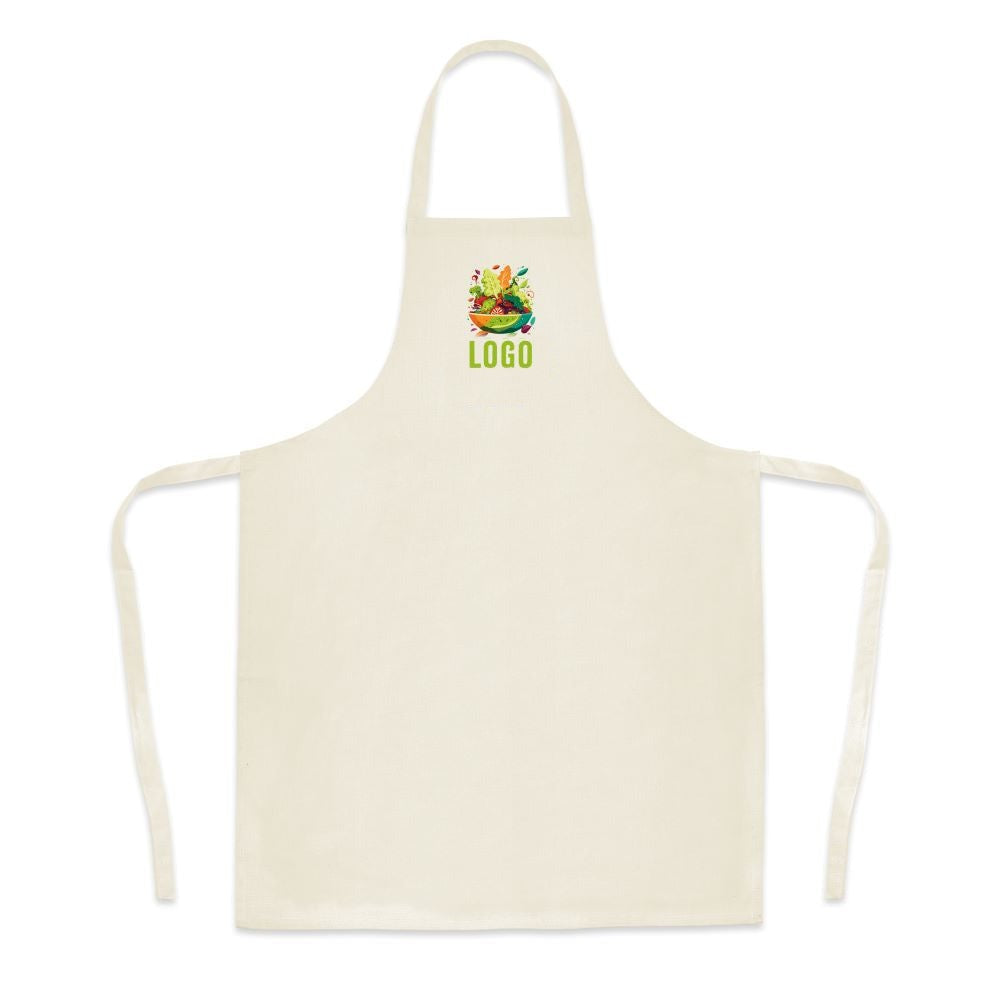 Bedruckte Kochschürze 68 × 94 cm, Natur [mat:mat-schuerze:680x940:EC]