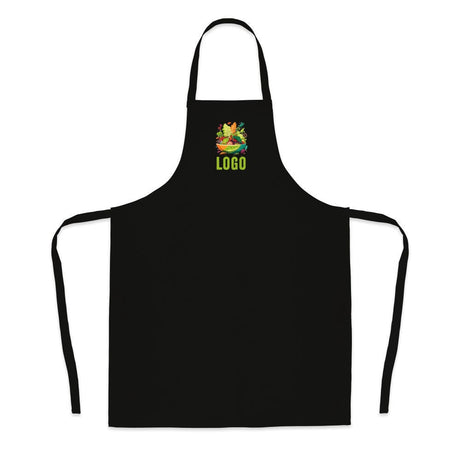 Bedruckte Kochschürze 68 × 94 cm, Schwarz [mat:mat-schuerze:680x940:CZ]