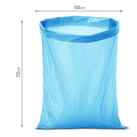 Blaue Recycelte Müllbeutel 60L