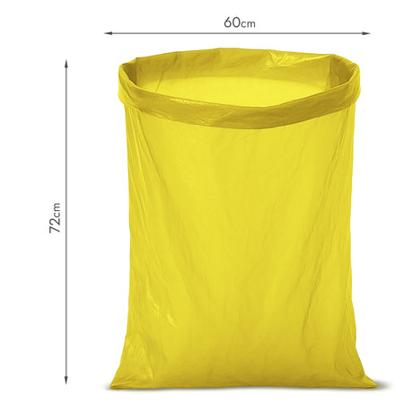 Gelbe Recycelte Müllbeutel 60L