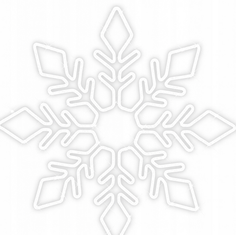 LED Schneeflocke 80cm Leuchtornament Stadtdeko