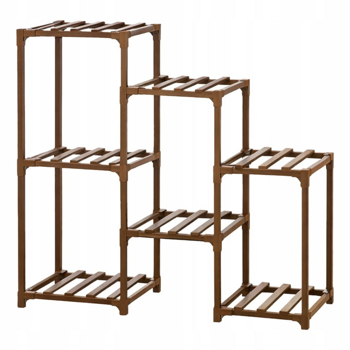 Mehrstufiges Pflanzenregal aus Holz Blumenständer