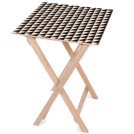 Holztisch Quadrate-Dreiecke 50x50x70cm