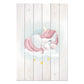Wanddeko Holz - Sweet Unicorn Sleeping Cloud