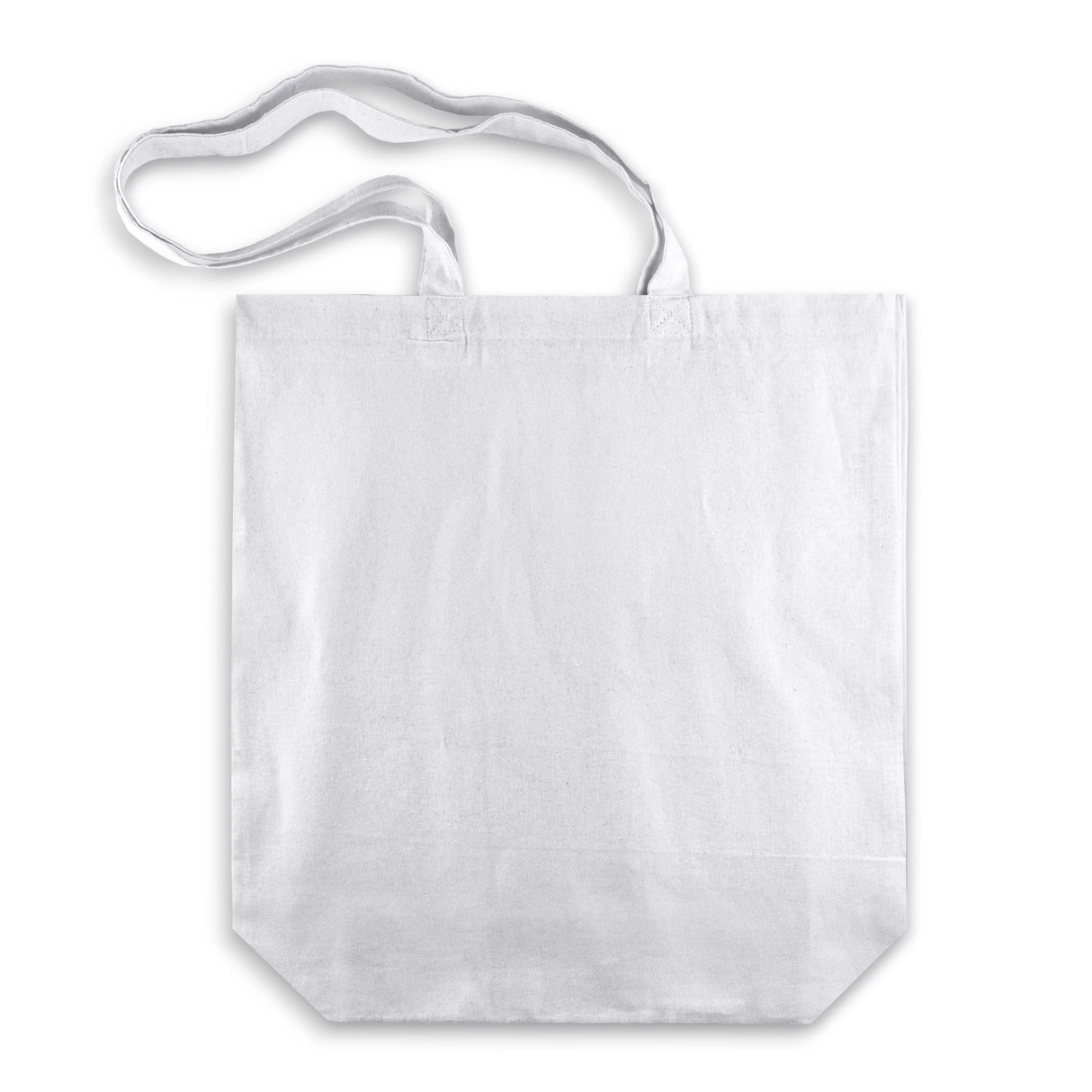 Baumwolltasche Weiß 380x80x420 mm 220 g Griff: 70 cm
