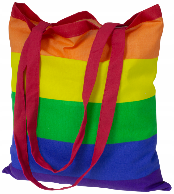 Baumwolltasche Regenbogen (LGBT) 370×460 mm 145 g