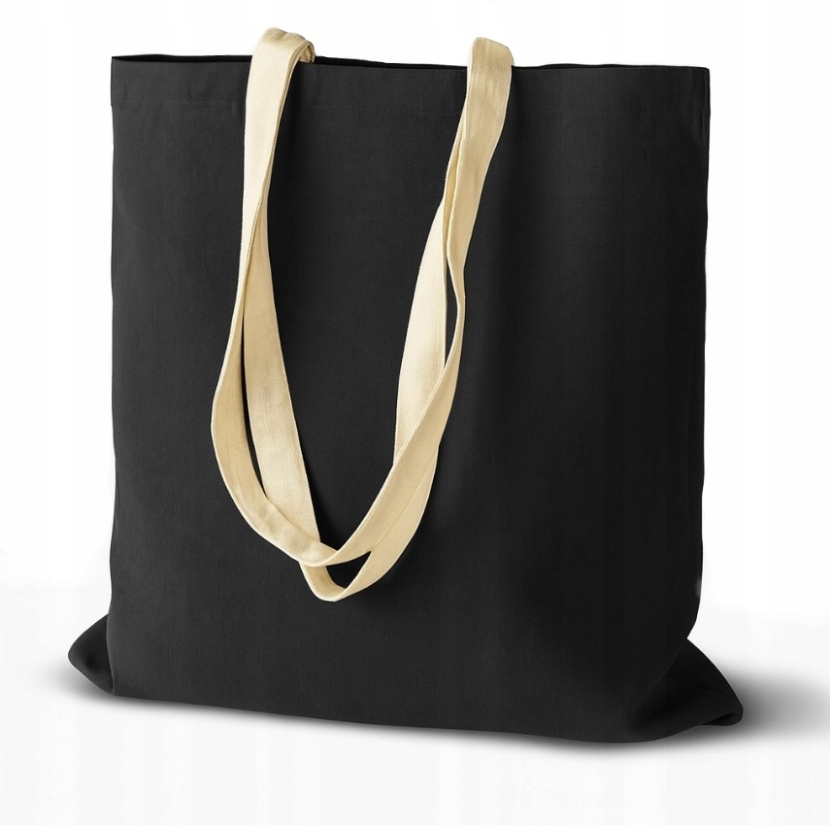 Baumwolltasche Schwarz 380×420 mm 265 g