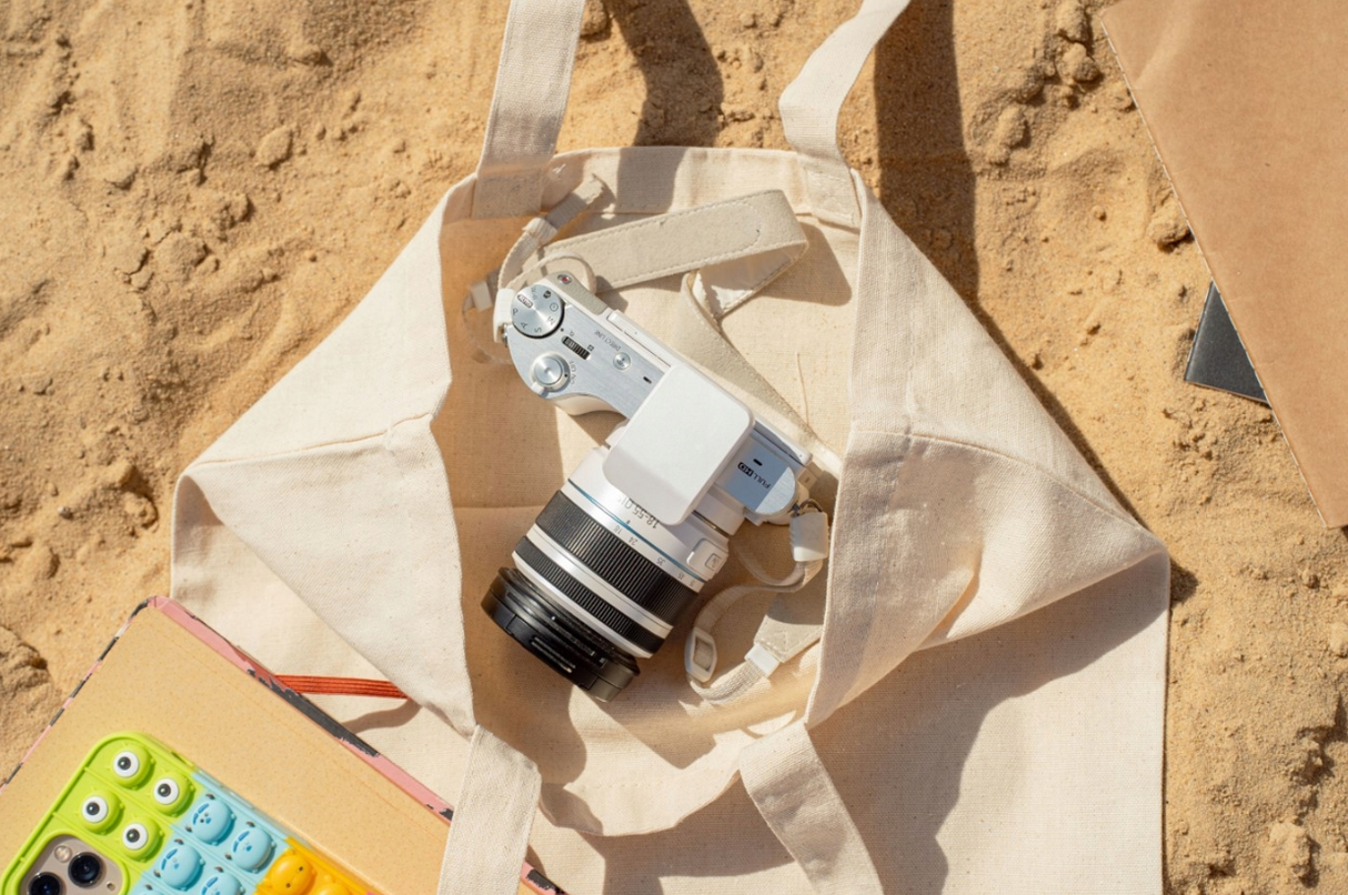 Baumwolltasche Ecru 380x420 mm 220 g langer Griff