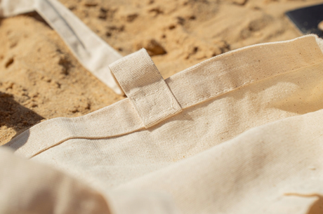 Baumwolltasche Ecru 380x420 mm 220 g langer Griff