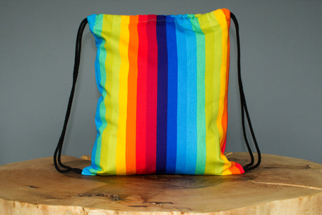 Baumwollrucksack LGBT+ Regenbogen 34x40 cm