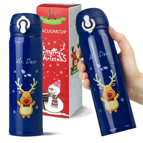 Rote Weihnachten Rentier Grant Thermoskanne 380ml