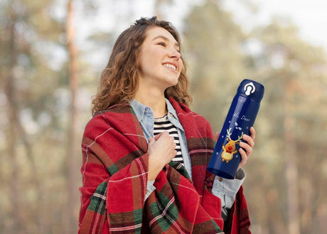 Rote Weihnachten Rentier Grant Thermoskanne 380ml