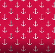 Baumwollstoff mit weißen Ankern