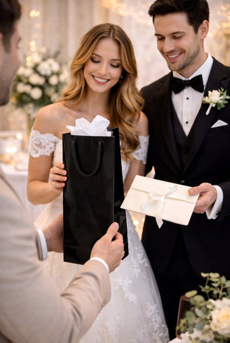 Geschenktaschen Schwarz 110x90x400 mm 190 g/m² 5 Stück