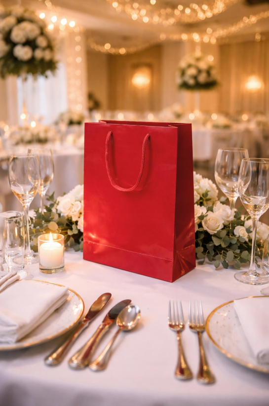 Laminierte Papiertüten Weihnachten 240x90x320 mm 190 g/m² Premium