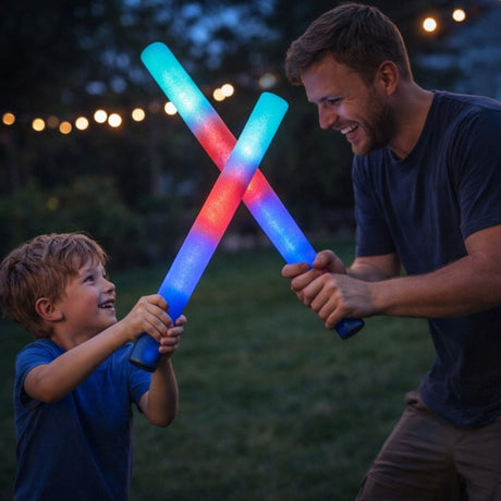 LED Schaumstoff-Leuchtstäbe 5er-Set
