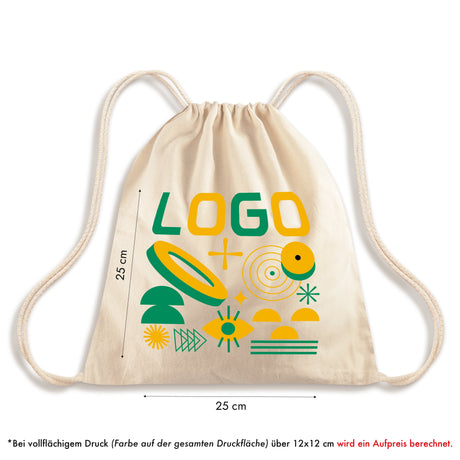 Bedruckter Turnbeutel: Vollflächiger Druck über 12 × 12 cm gegen Aufpreis [mat:mat-turnbeutel:extra:apla]