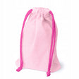 Baumwollbeutel 15x20 cm Rosa mit Kordelzug 145 g