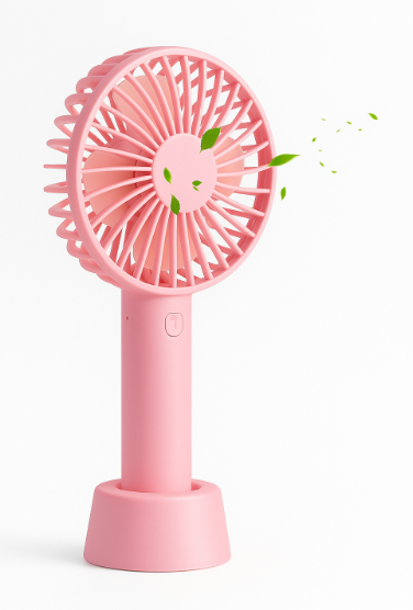 Pink Mini tragbarer USB -Fan