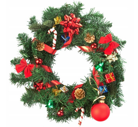 Weihnachtskranz für die Tür 30cm grün Deko Dekoration