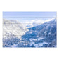 Wanddeko Holz - Winter Mountain Landscape