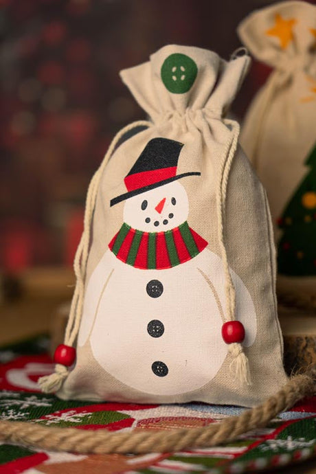 Weihnachts-Baumwolltaschen-Set 150x230mm