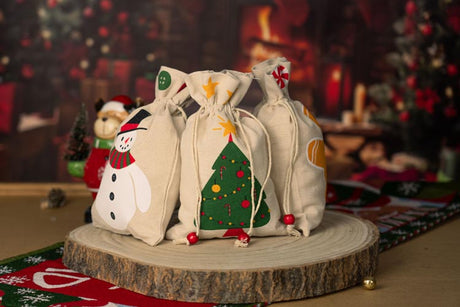 Weihnachts-Baumwolltaschen-Set 150x230mm