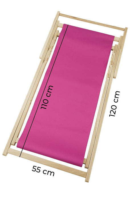 Holzliegestuhl mit Druck Lato