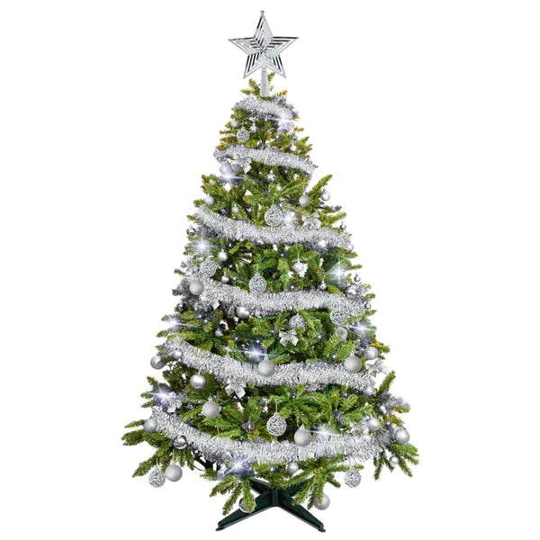 Künstlicher Weihnachtsbaum LARGE 220cm SET SILBER