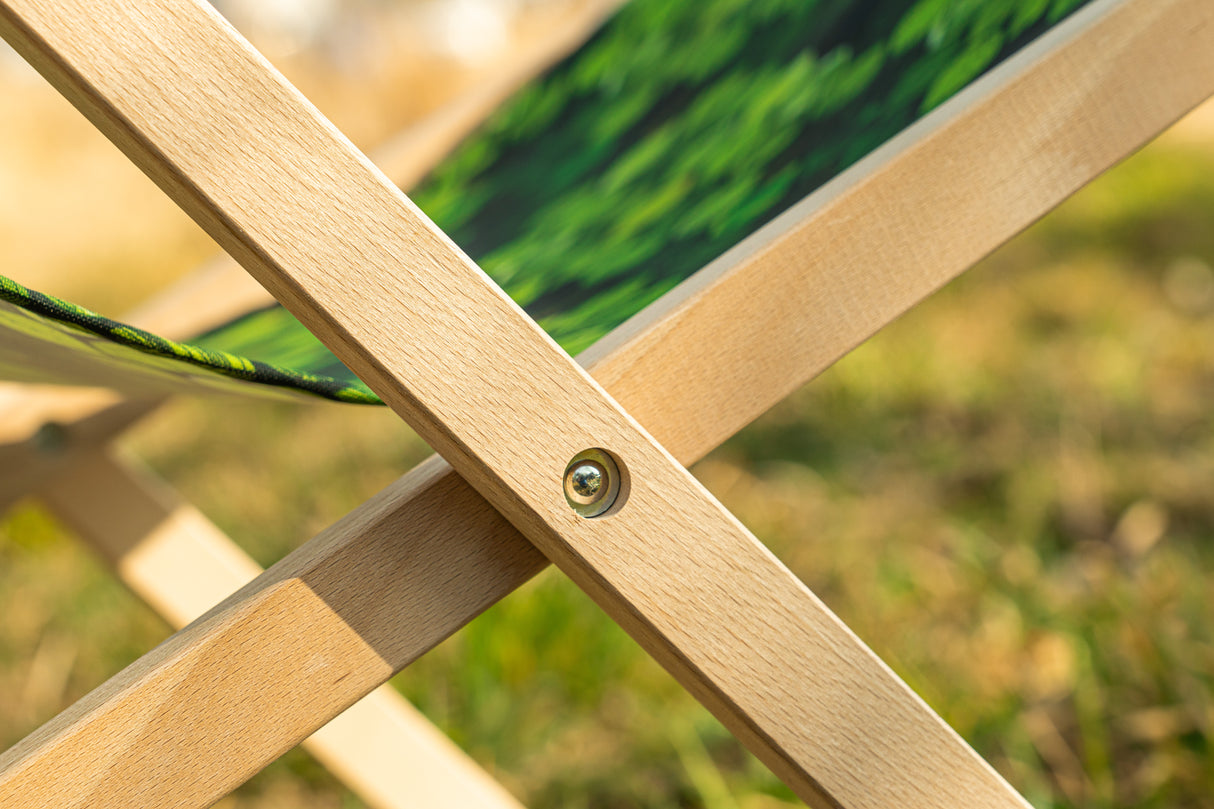 Holz-Liegestühle Fließende Farben