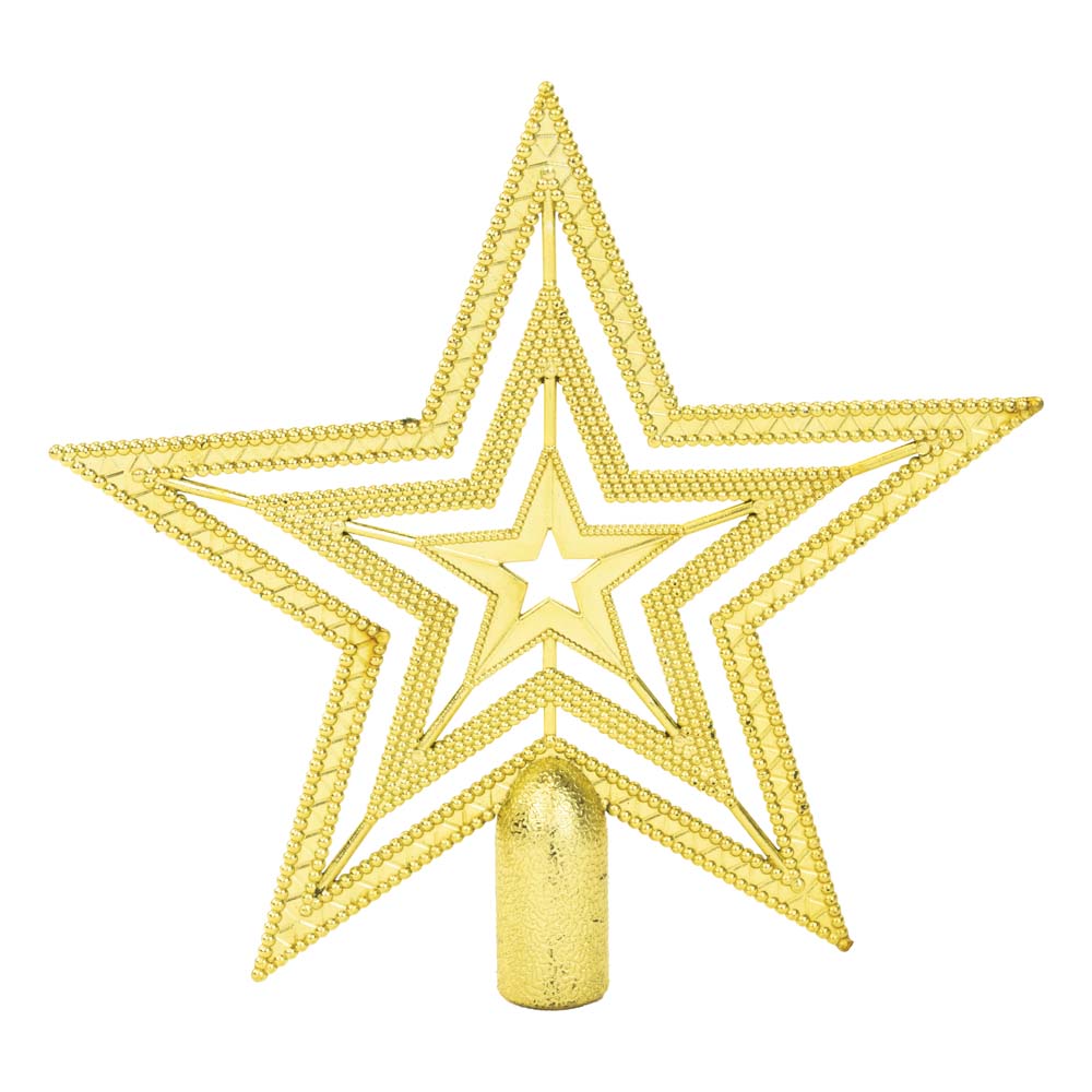 Goldener Weihnachtsstern für den Weihnachtsbaum