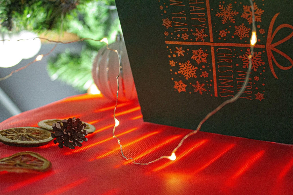 18+8,5x23cm Goldenes Geschenk Dunkelgrün Weihnachts Kraft Geschenktüten