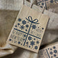 18+8x22,5cm Geschenk Weihnachts Kraft Geschenktüten Weihnachts Papiertüten mit Griffen