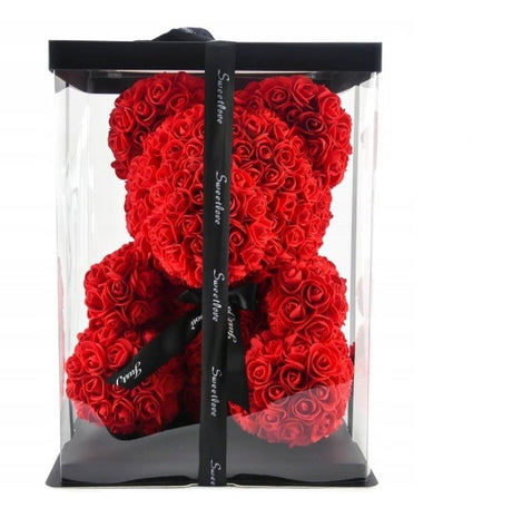 Roter Rosen-Teddybär 25 cm zum Valentinstag