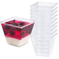 50 Stück Desserttassen 60ml 2oz Wiederverwendbare Dessertgläser Plastik mit 50 Stück Löffeln - AllBags