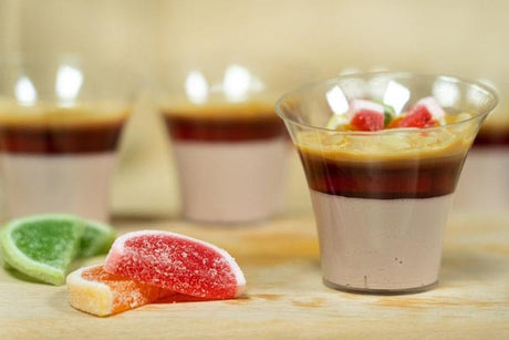 6 Stück Desserttassen Pana Cotta 180ml 6oz Wiederverwendbare Dessertgläser Plastik