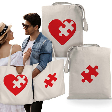 Valentinstagsgeschenk – Baumwolltaschen für Paare