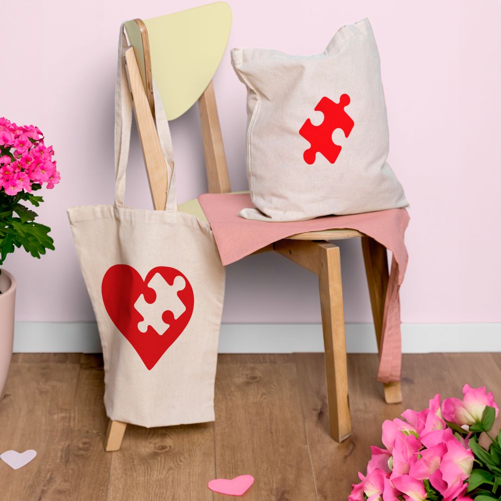 Valentinstagsgeschenk – Baumwolltaschen für Paare