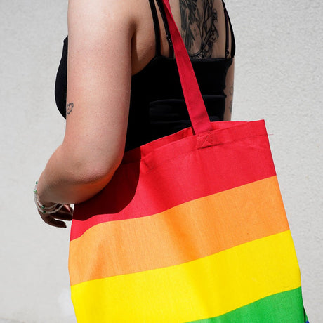 Baumwolltasche LGBT 38x42 cm Griff: 70 cm