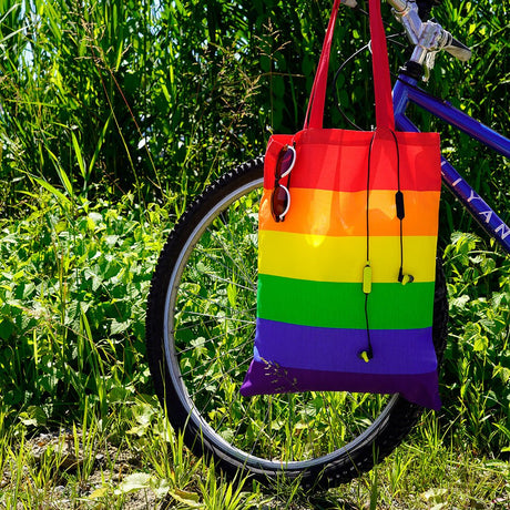 Baumwolltasche LGBT 38x42 cm Griff: 70 cm