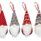 Christbaumanhänger Deko-Anhänger aus Filz set 4er Weihnachtswichtel