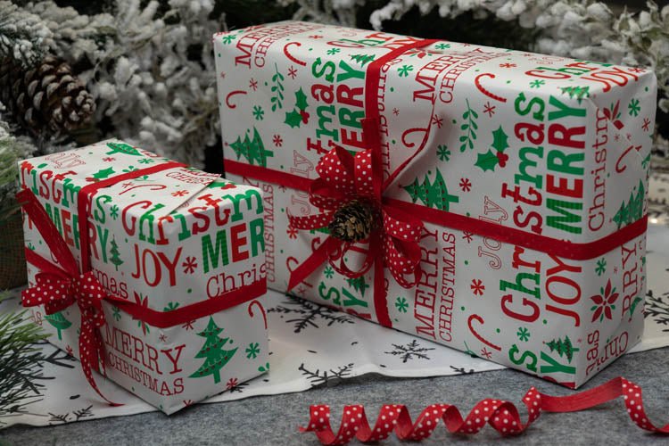 Geschenkpapier weihnachten 70cm/5m Joy Christmas