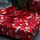 Geschenkpapier weihnachten 70cm/5m Nikolausmütze - AllBags
