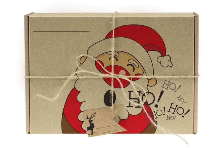 Merry Christmas Weihnachten Geschenkbox set mit 3 Stück +Jutekordel