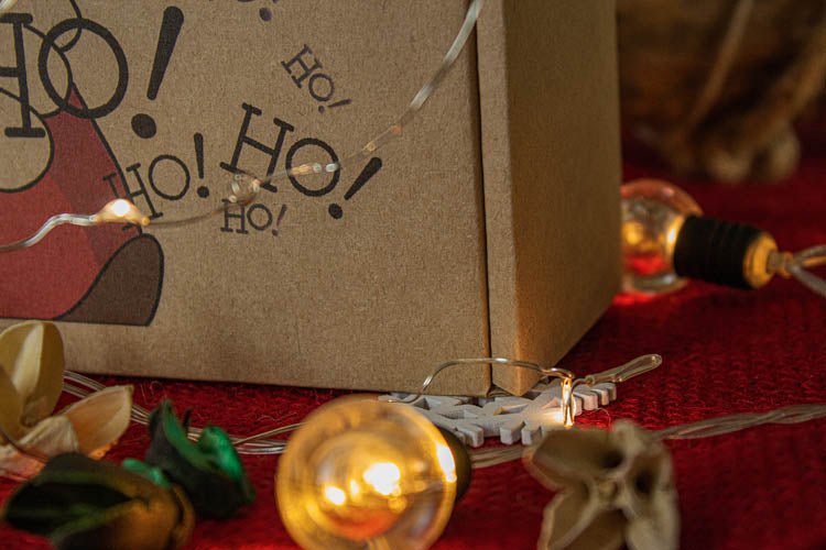 Merry Christmas Weihnachten Geschenkbox set mit 3 Stück +Jutekordel