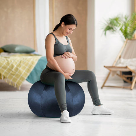 Balancierball zum Sitzen Grau