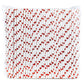 Papierstrohhalme Glänzende rote Herzen 250 Stück - AllBags