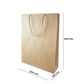 Papiertüte eco prestige 30+10x40cm Braun - AllBags